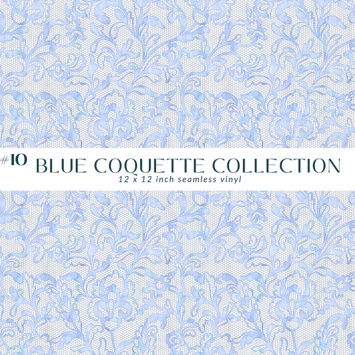 Blue Coquette Collection Vinyl collection- 12x12 vinyl sheets-20 designs available