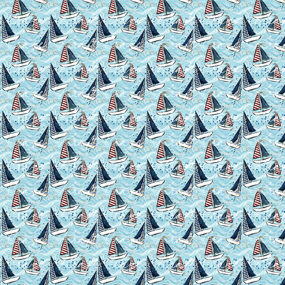 Something Nautical Collection 12x12 Vinyl Sheets- 10 Designs Available