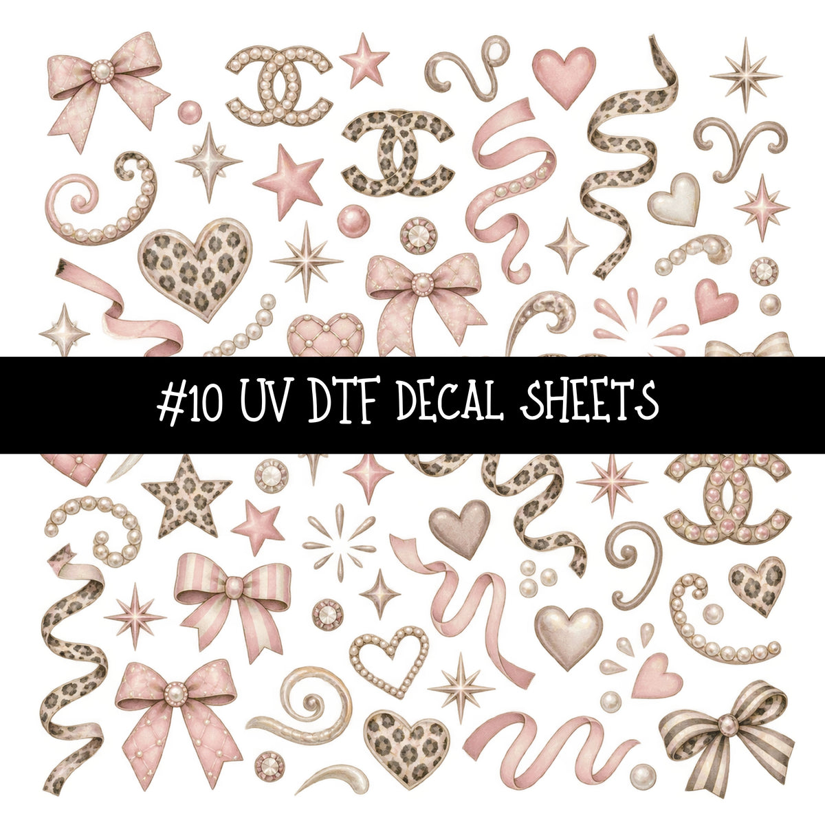Bougie Nutcracker Chanel UV DTF Decal sheets 11 Designs available