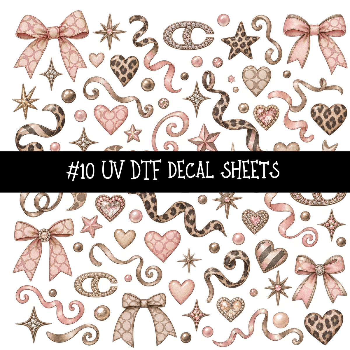 Bougie Nutcracker Coach UV DTF Decal sheets 11 Designs available