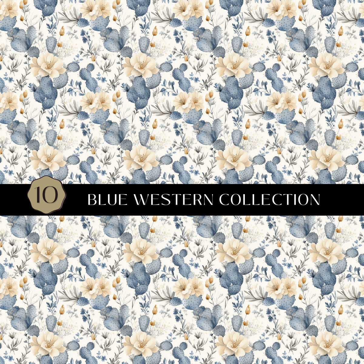 Blue Western Vinyl collection- 12x12 vinyl sheets-16 designs available