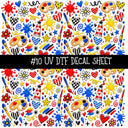 Paint the town UV DTF Decal sheets 13 Designs available