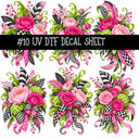Flock Around UV DTF Decal sheets 11 Designs available