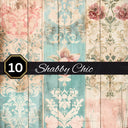 Shabby Vinyl collection- 12x12 vinyl sheets-9 designs available