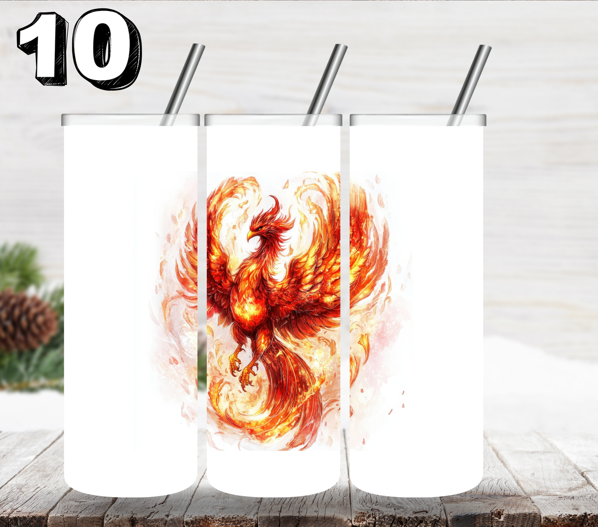 Fire of a Phoenix UV DTF Decal
