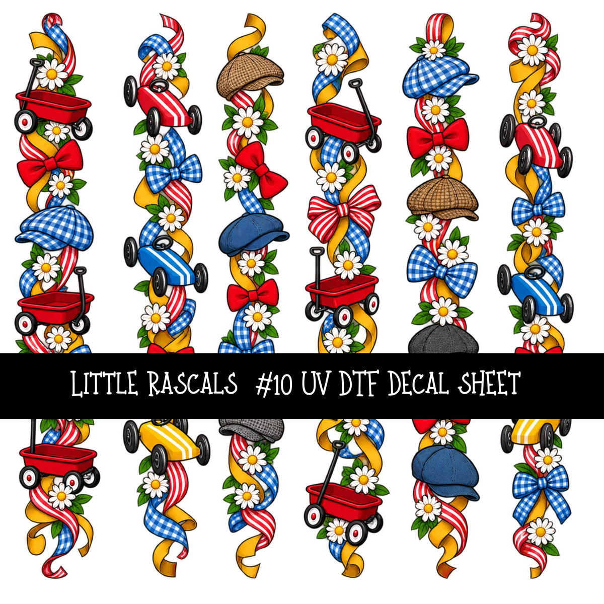 Little Rascals UV DTF Decal sheets 12 Designs available