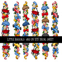 Little Rascals UV DTF Decal sheets 12 Designs available