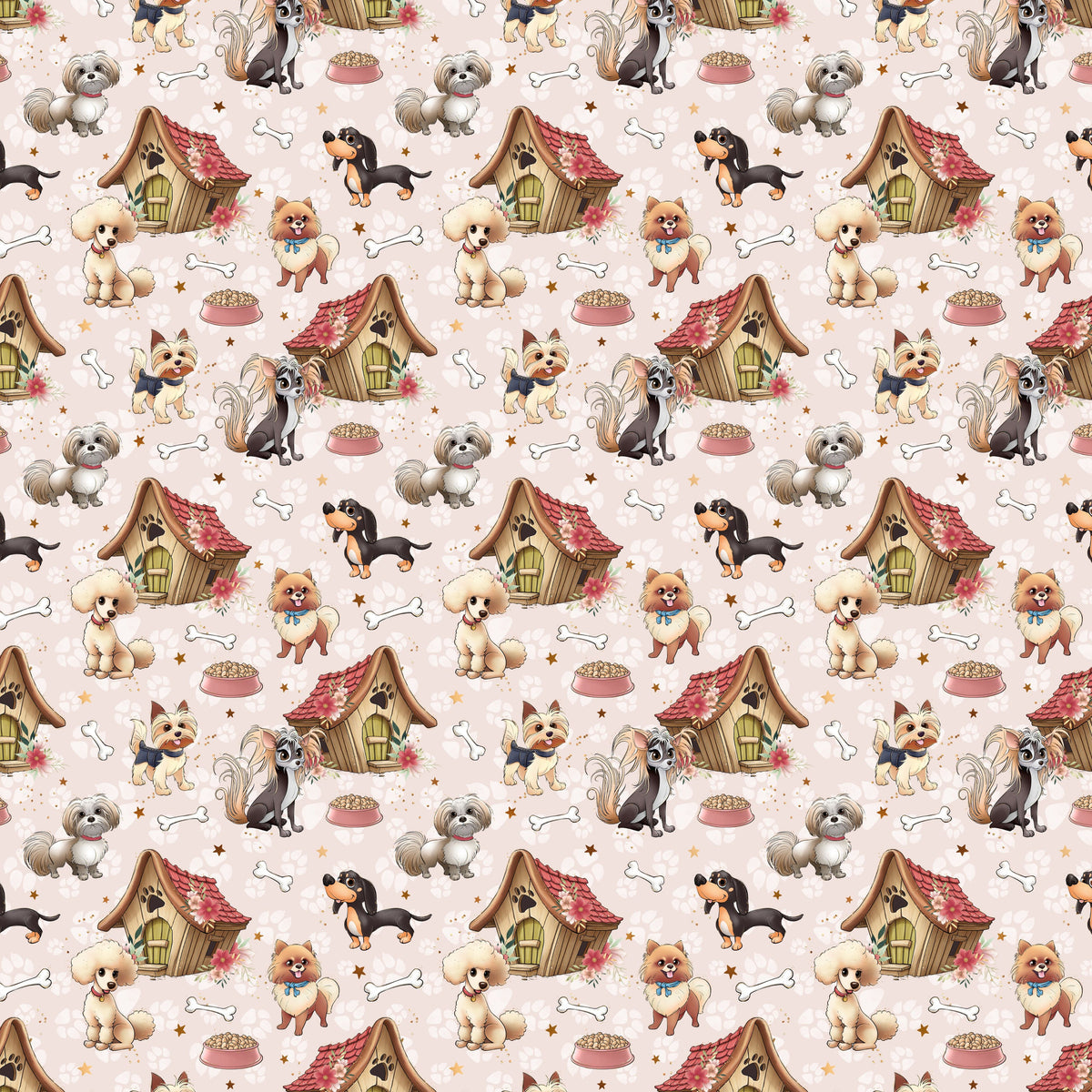 Cute Dogs Collection Vinyl collection- 12x12 vinyl sheets-12 designs available