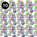 Neon Halloween 12x12 Vinyl Sheets- 10 Designs Available