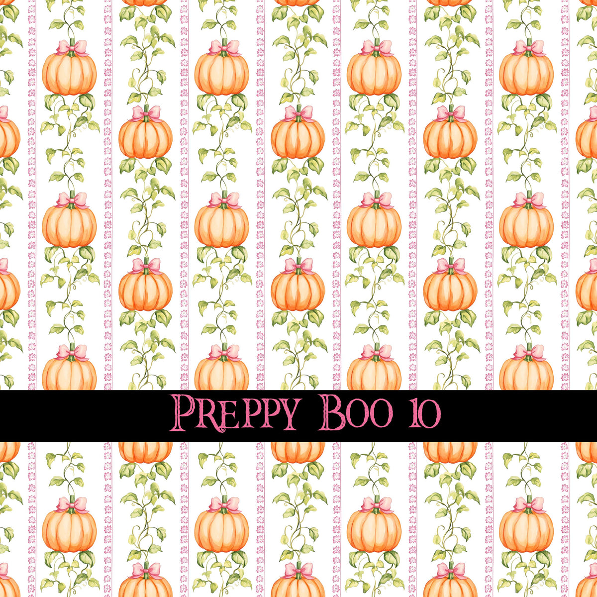 Preppy Boo collection- 12x12 vinyl sheets-10 designs available