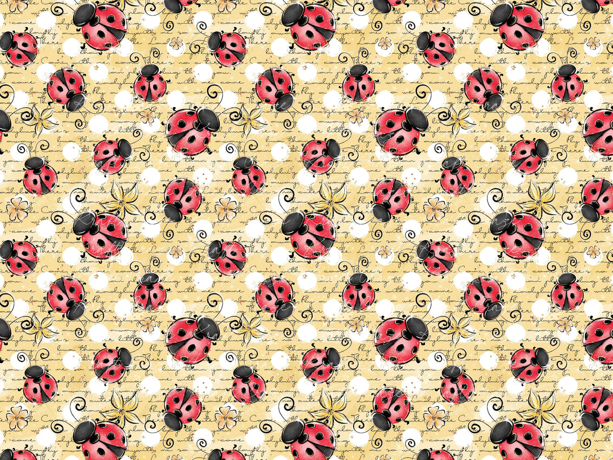 Cute Ladybug Collection Vinyl collection- 12x12 vinyl sheets-14 designs available