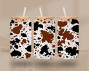 Cow spots Libbey UV DTF Wraps- 3 Colors available