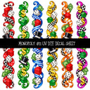 Monopoly UV DTF Decal sheets 11 Designs available