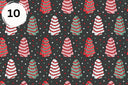 Christmas Cakes vinyl collection- 12x12 sheets- 12 designs available