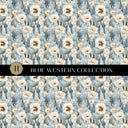 Blue Western Vinyl collection- 12x12 vinyl sheets-16 designs available