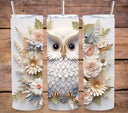 3D Owl Tumbler wraps- 8 Designs