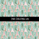 Pink Christmas Collection vinyl sheets 12 Patterns to choose from