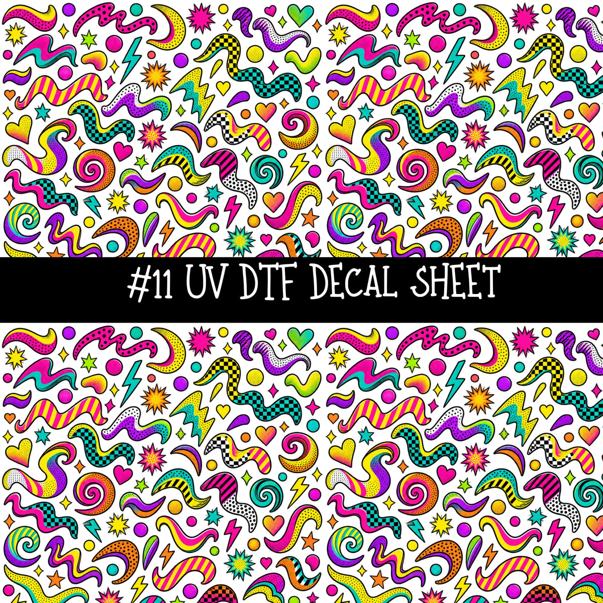 Popart Girls UV DTF Decal sheets 14 Designs available