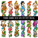Yabba Dabba Doo UV DTF Decal sheets 12 Designs available