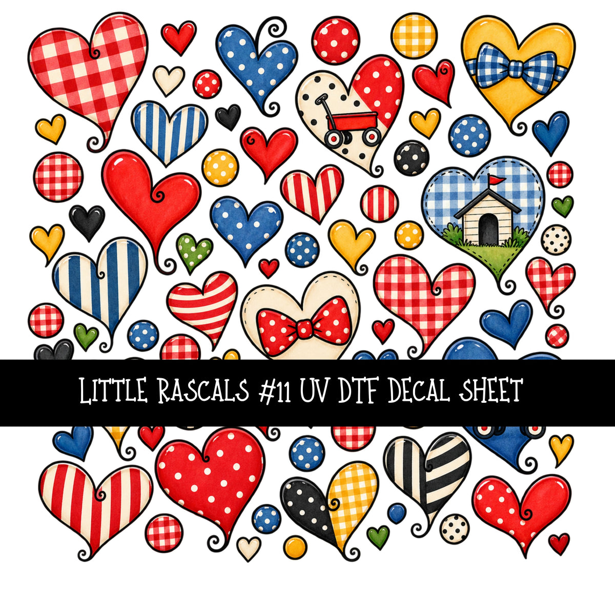 Little Rascals UV DTF Decal sheets 12 Designs available