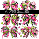 Flock Around UV DTF Decal sheets 11 Designs available