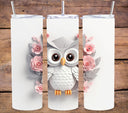 3D Owl Tumbler wraps- 8 Designs