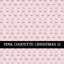 Pink Coquette Christmas  Collection vinyl sheets 14 Patterns to choose from