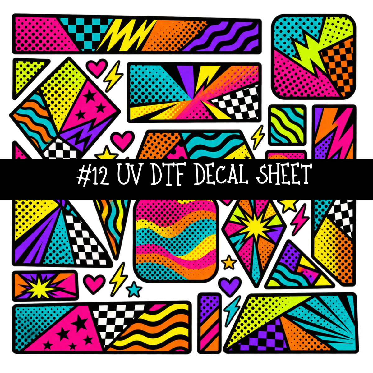 Popart Girls UV DTF Decal sheets 14 Designs available