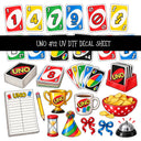 Uno UV DTF Decal sheets 12 Designs available