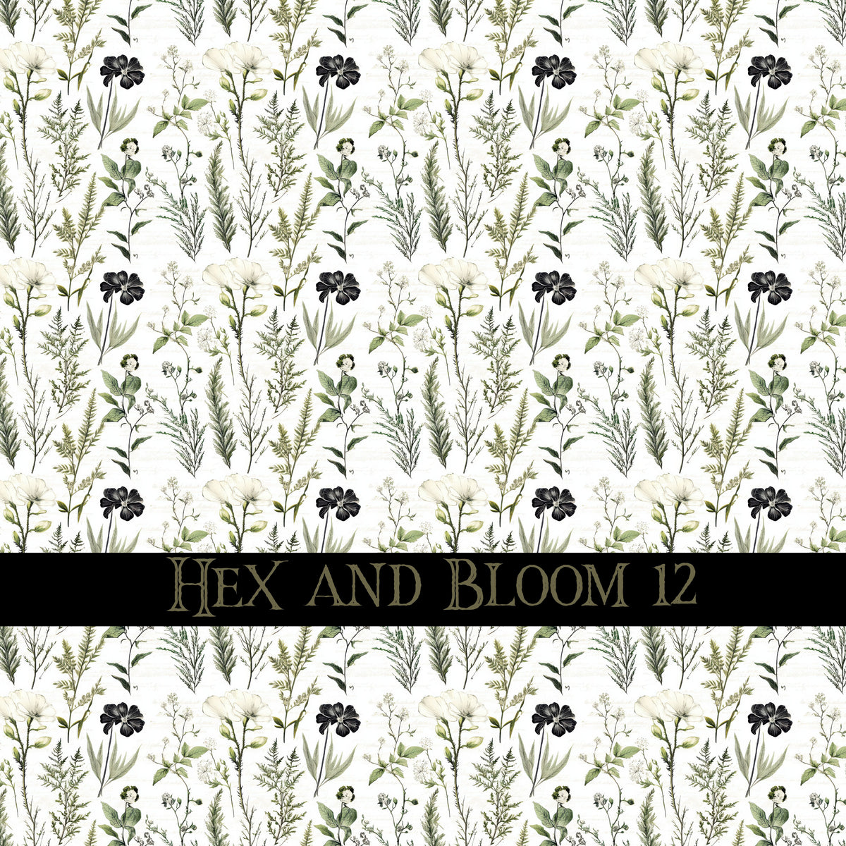 Hex and Bloom Vinyl collection- 12x12 vinyl sheets-16 designs available