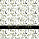 Hex and Bloom Vinyl collection- 12x12 vinyl sheets-16 designs available