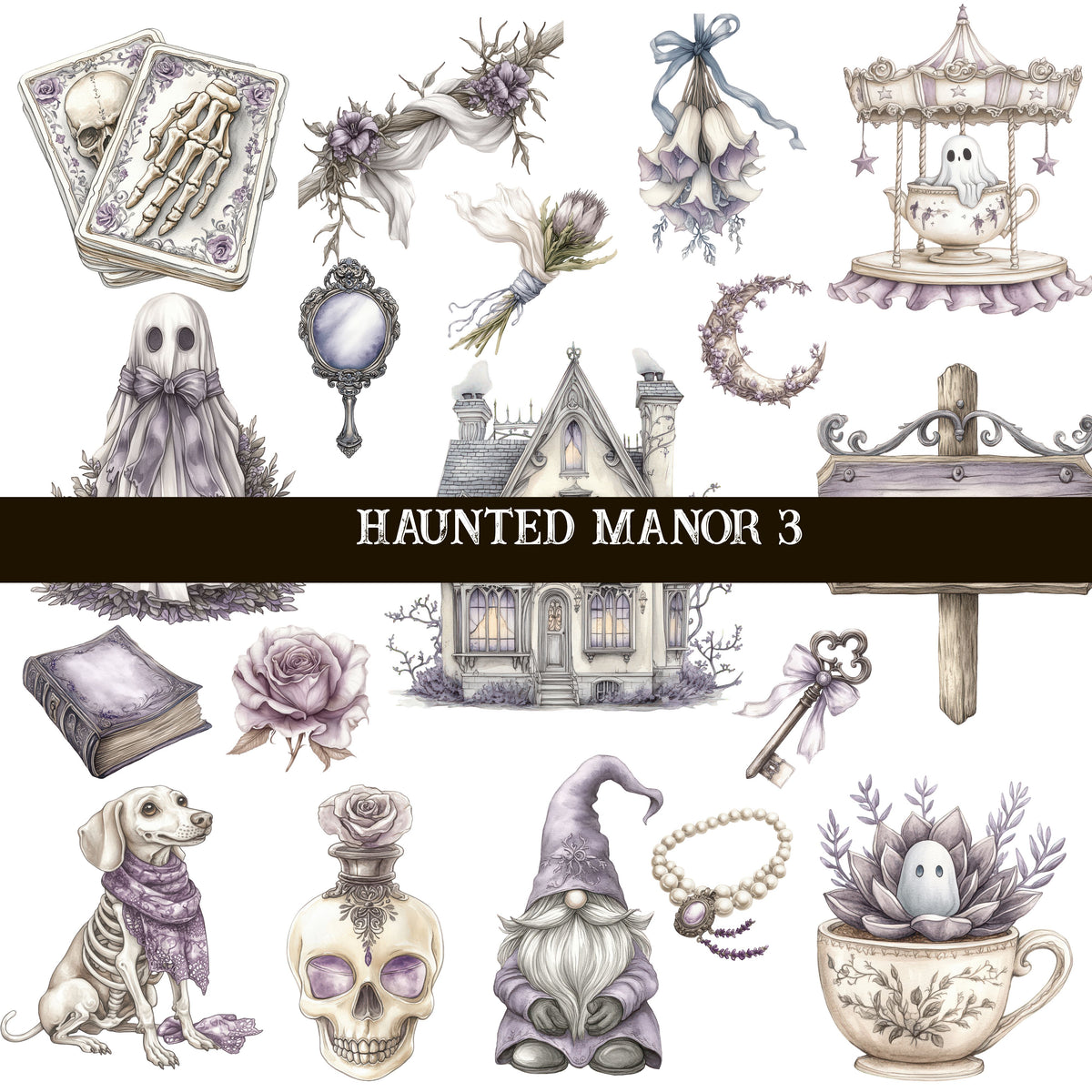 Haunted Manor Collection Decal sheets- 7 styles