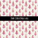 Pink Christmas Collection vinyl sheets 12 Patterns to choose from
