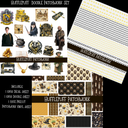 Hufflepuff Doodle Patchwork Set