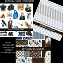 Ravenclaw  Doodle Patchwork Set