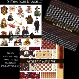 Gryffindor Doodle Patchwork Set