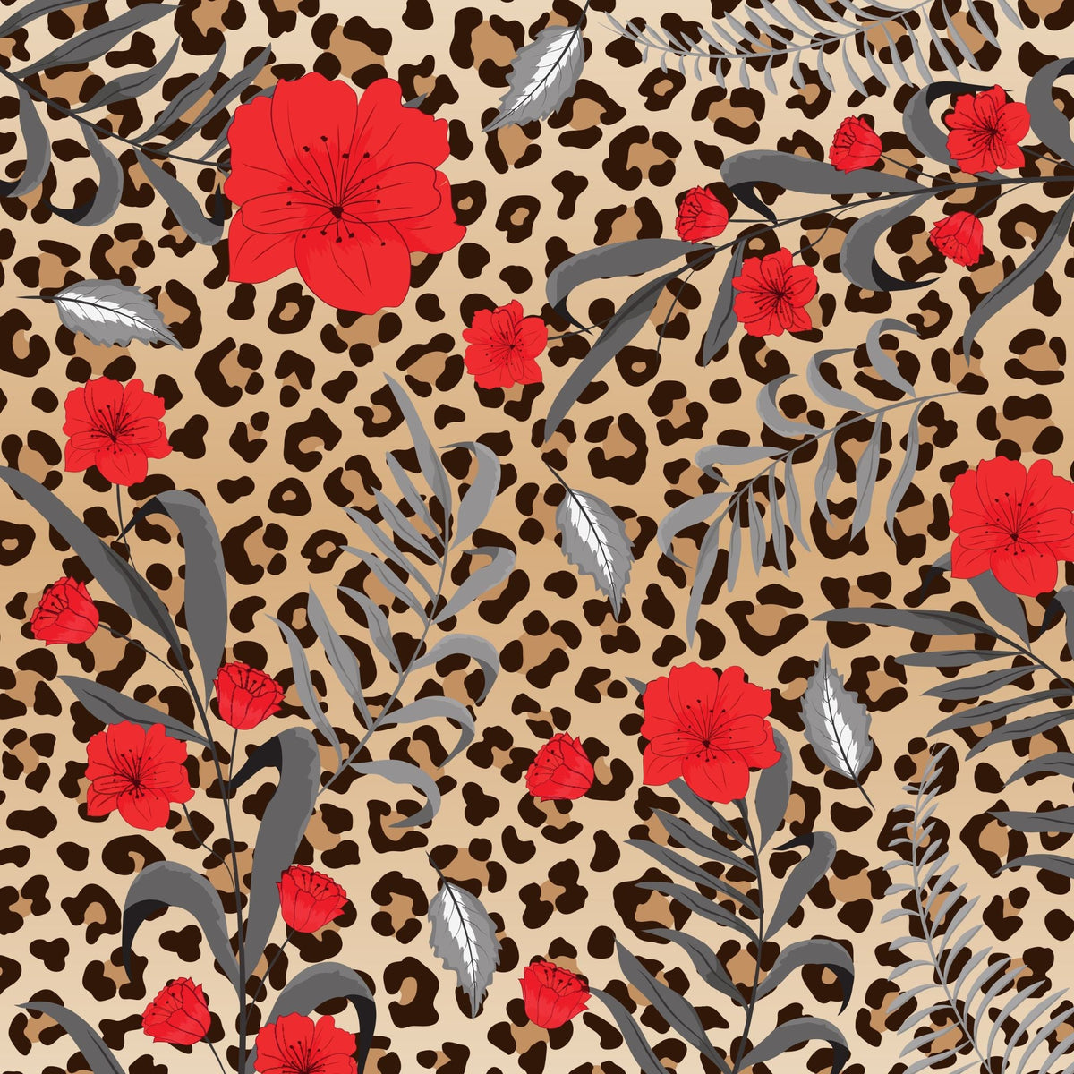 Leopard Vinyl Prints 12x12 sheets- 19 prints