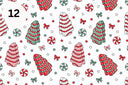 Christmas Cakes vinyl collection- 12x12 sheets- 12 designs available