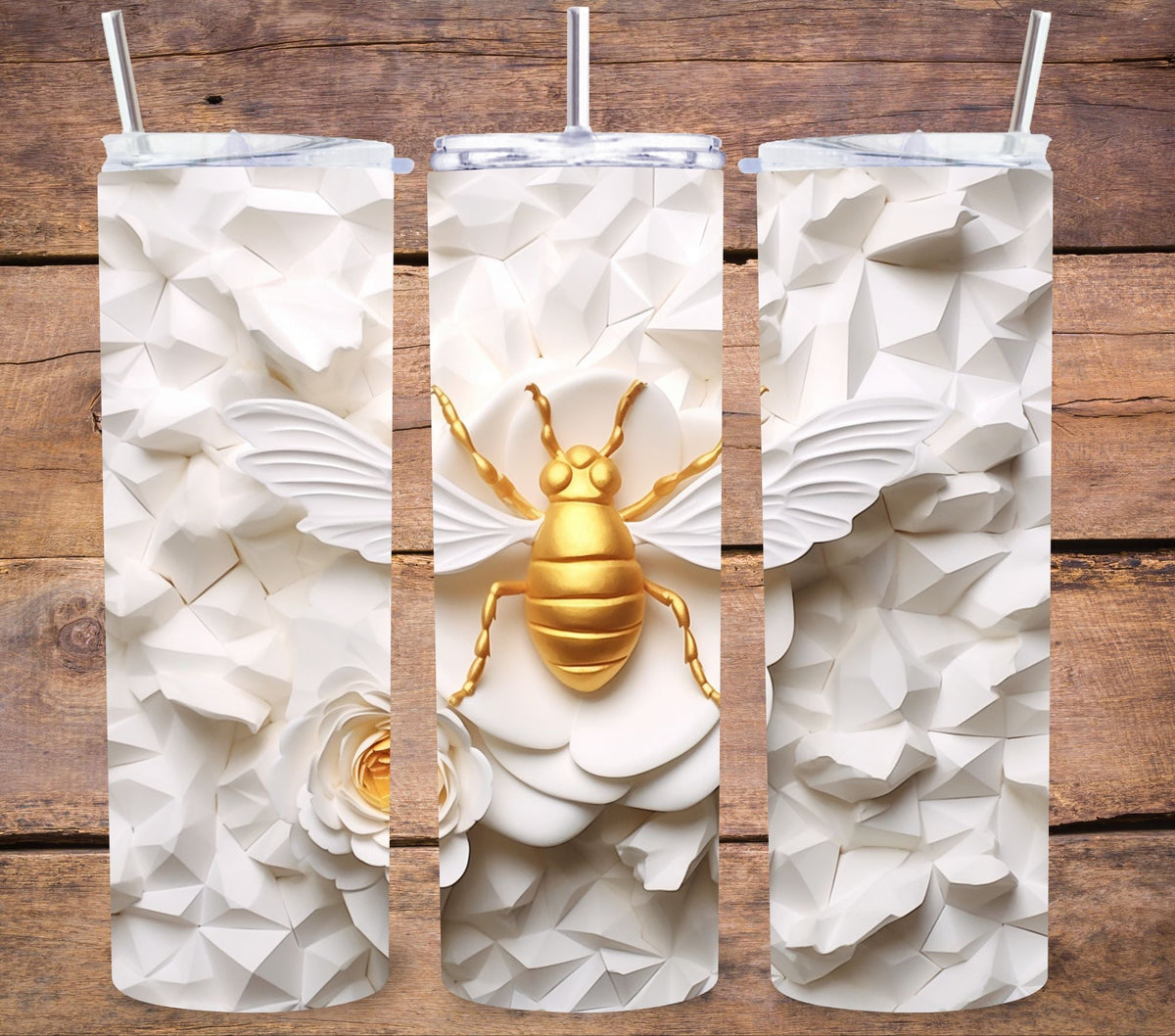 3D Bee Tumbler Wraps- 7 Designs