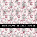 Pink Coquette Christmas  Collection vinyl sheets 14 Patterns to choose from