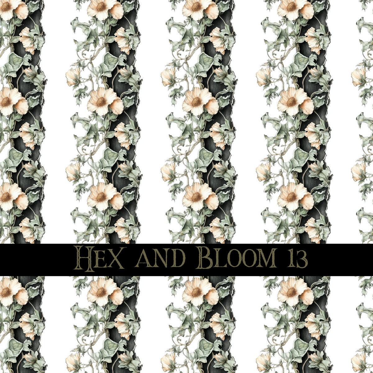 Hex and Bloom Vinyl collection- 12x12 vinyl sheets-16 designs available