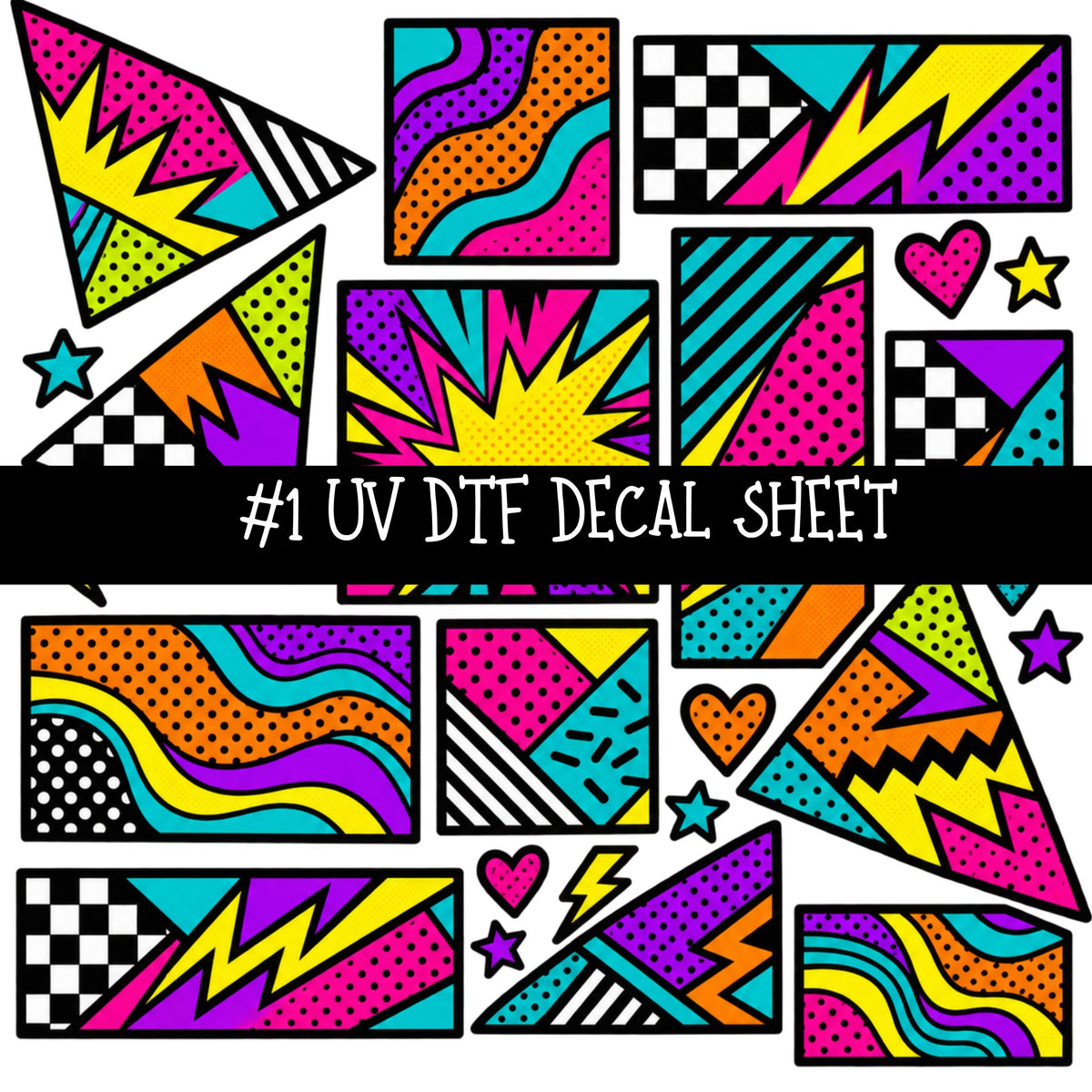 Popart Girls UV DTF Decal sheets 14 Designs available