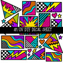 Popart Girls UV DTF Decal sheets 14 Designs available
