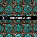 Western Turquoise and Leather Collection Vinyl collection- 12x12 vinyl sheets-20 designs available