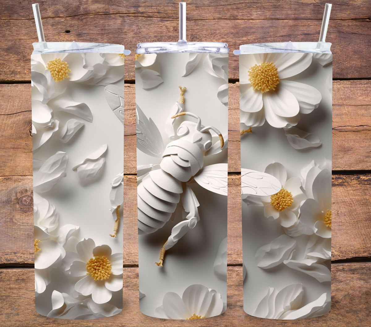 3D Bee Tumbler Wraps- 7 Designs