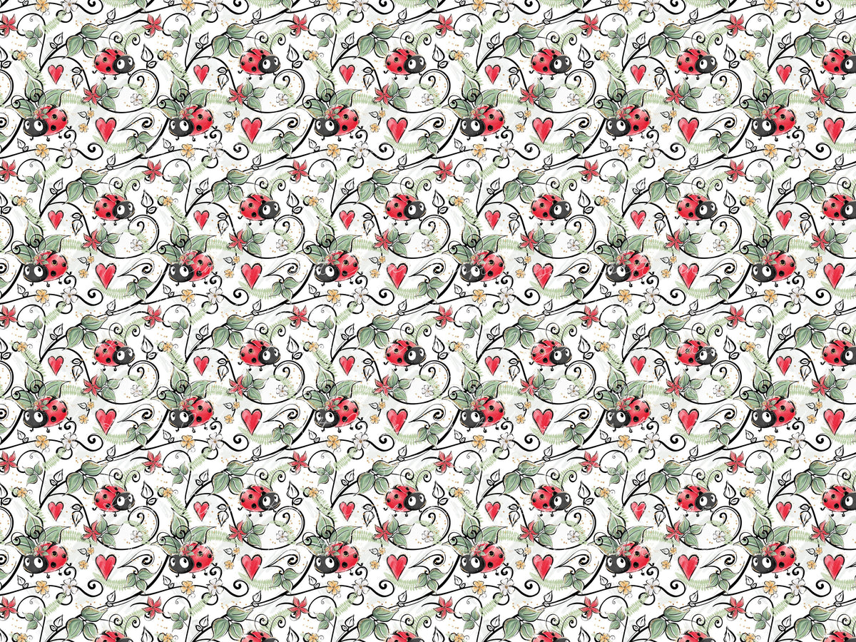 Cute Ladybug Collection Vinyl collection- 12x12 vinyl sheets-14 designs available