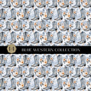 Blue Western Vinyl collection- 12x12 vinyl sheets-16 designs available