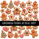 Gingerbread Friends UV DTF Decal sheets 10 Designs available