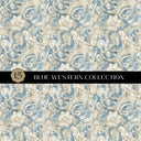 Blue Western Vinyl collection- 12x12 vinyl sheets-16 designs available