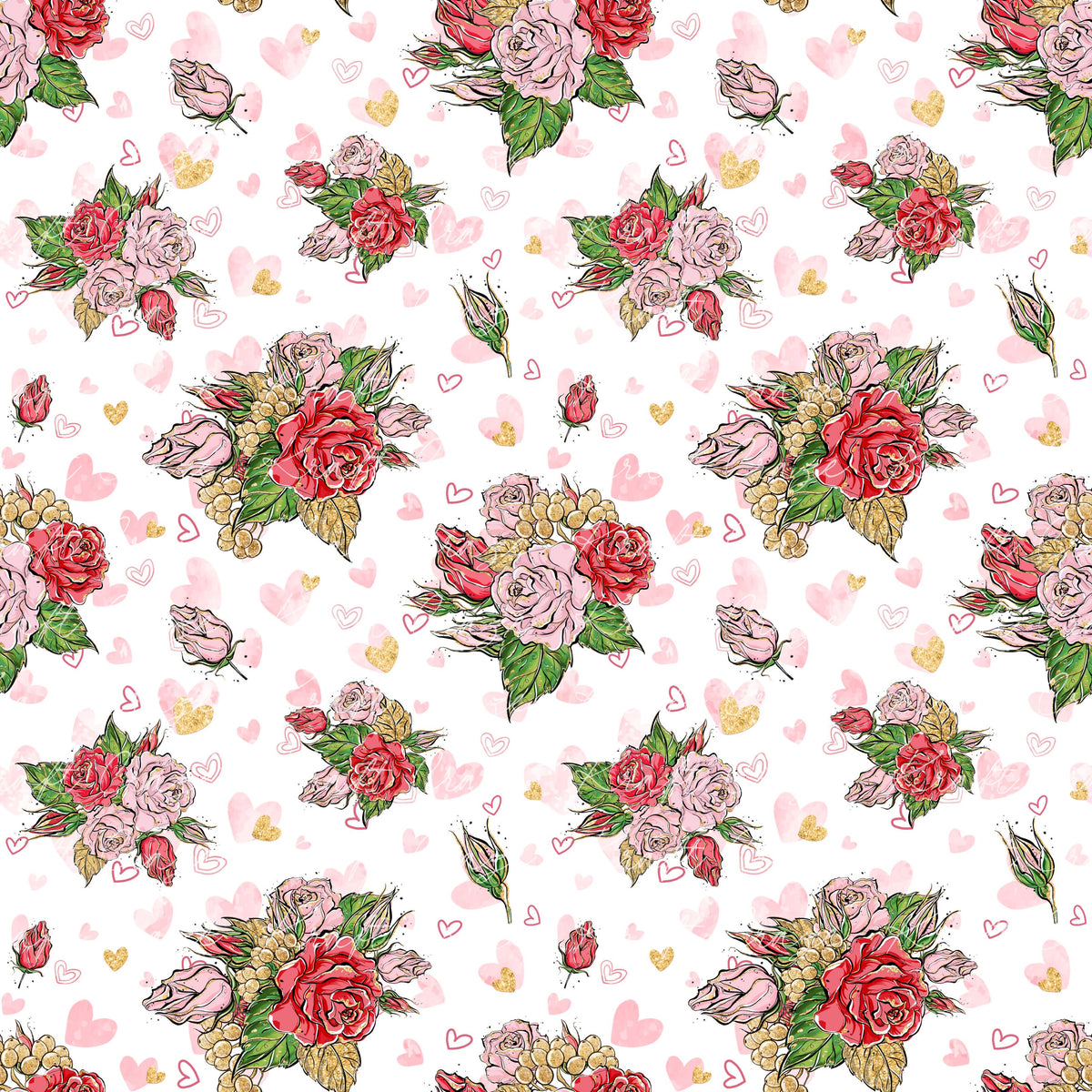 Red and Pink Roses Collection Vinyl collection- 12x12 vinyl sheets-22 designs available